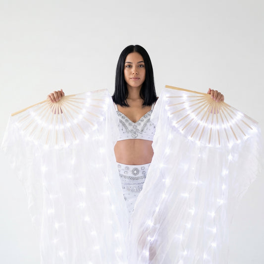 Silk Veil LED Dance Fans