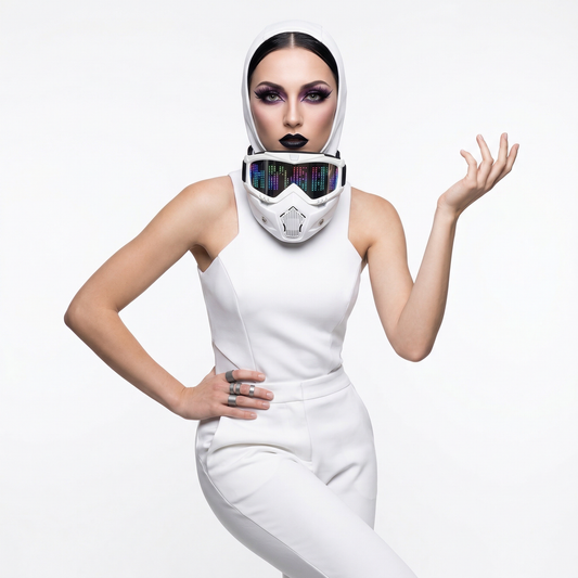 App-Controlled LED Matrix Glasses