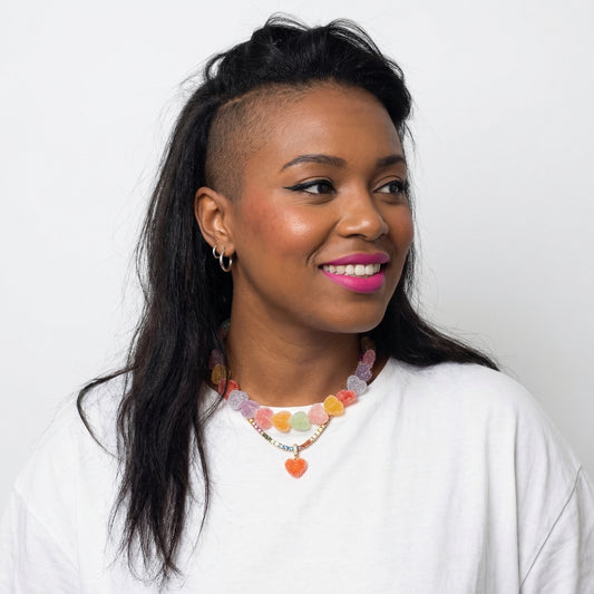 Candy Heart Resin Necklace