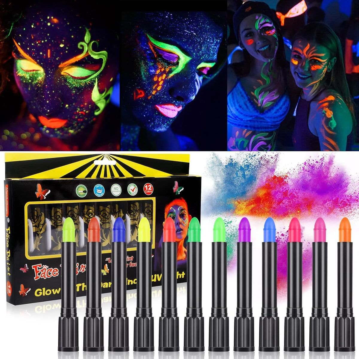 UV Neon Face Paint Set | Technodystopop – technodystopop