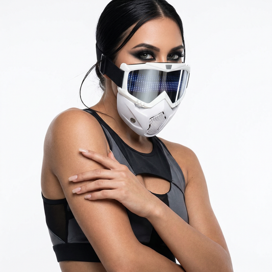 App-Controlled LED Matrix Glasses