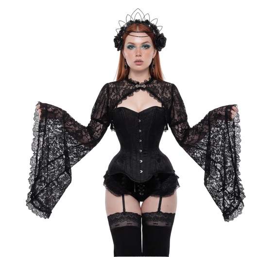 Gothic Lace Collar Crop Top — retrofuture from Technodystopop