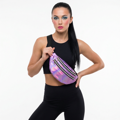 close-up of Holographic Fanny Pack, alt