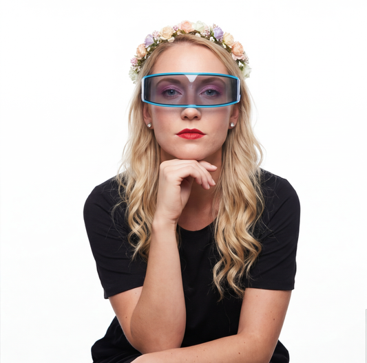 Neon LED Glow Glasses — retrofuture from Technodystopop