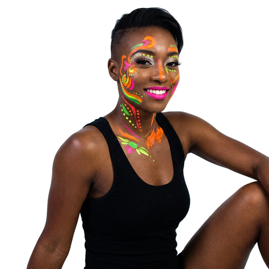 UV Neon Face Paint Set — cyberpunk from Technodystopop