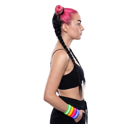 close-up of Concert LED Bracelet, cyberpunk