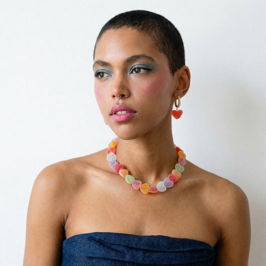 Candy Heart Resin Necklace