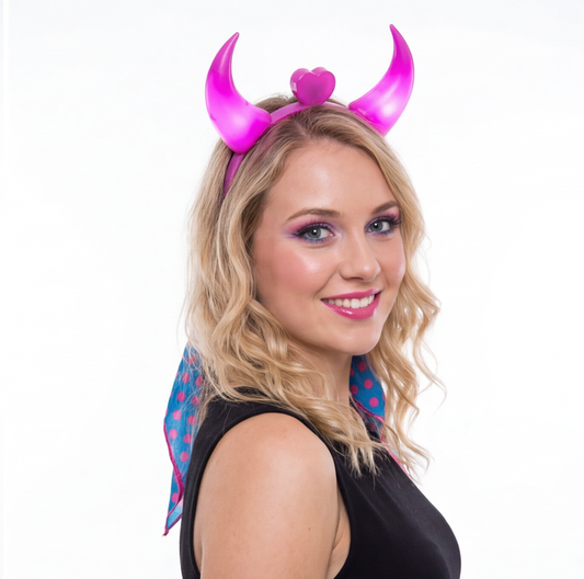 LED Devil Horns Headband — alt from Technodystopop