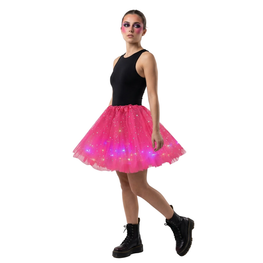 close-up of Fairy Star LED Mini Skirt, retrofuture