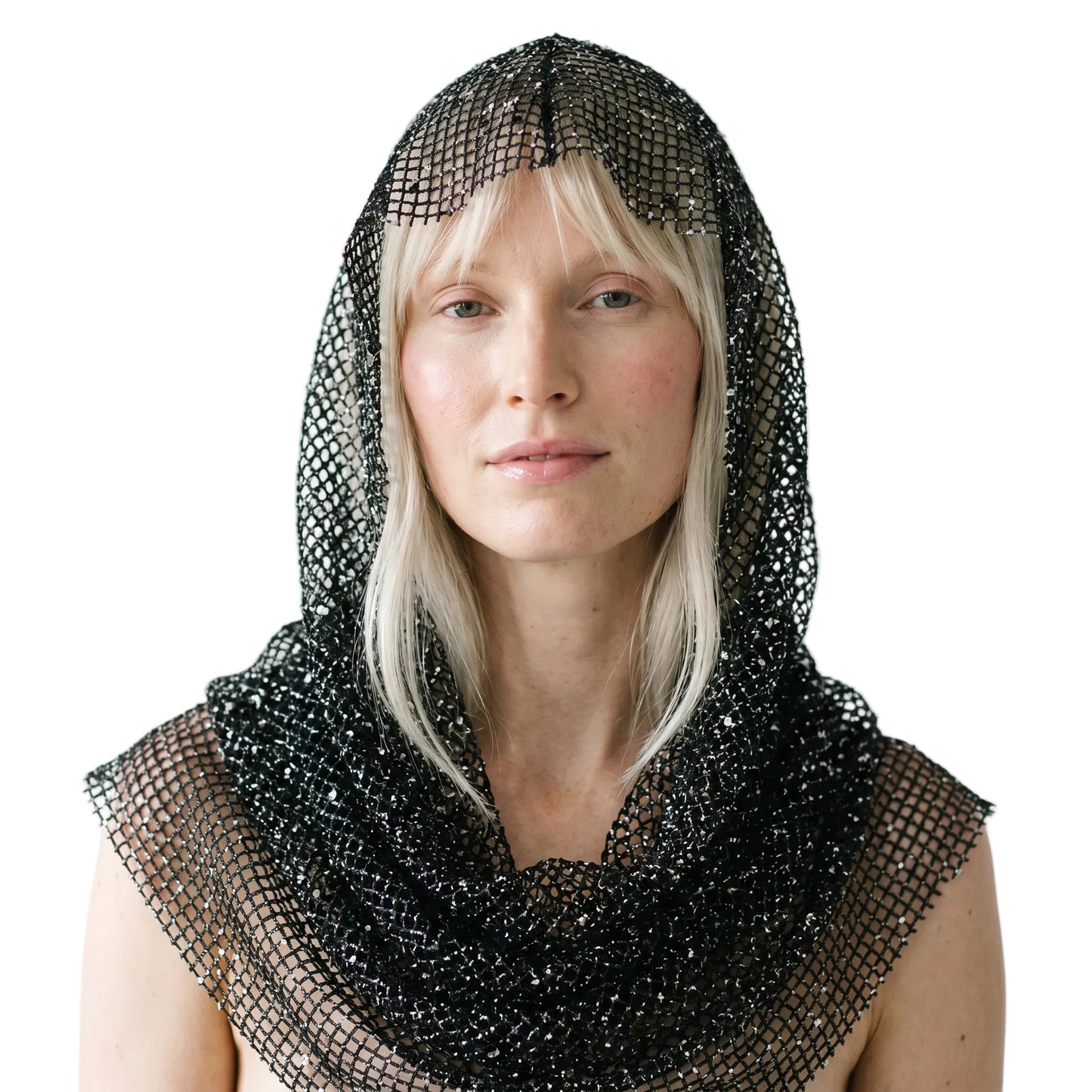 Mesh Cowl Hood - Black
