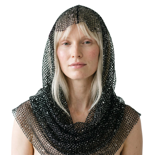 Mesh Cowl Hood - Black