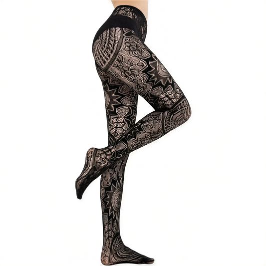 Gothic Tattoo Fishnet Tights in 6 — cyberpunk