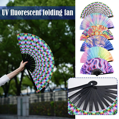 alternate angle of Large Japanese Rave Fan, retrofuture