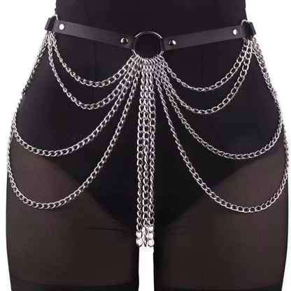 Belly Waist Chain Harness in e — cyberpunk