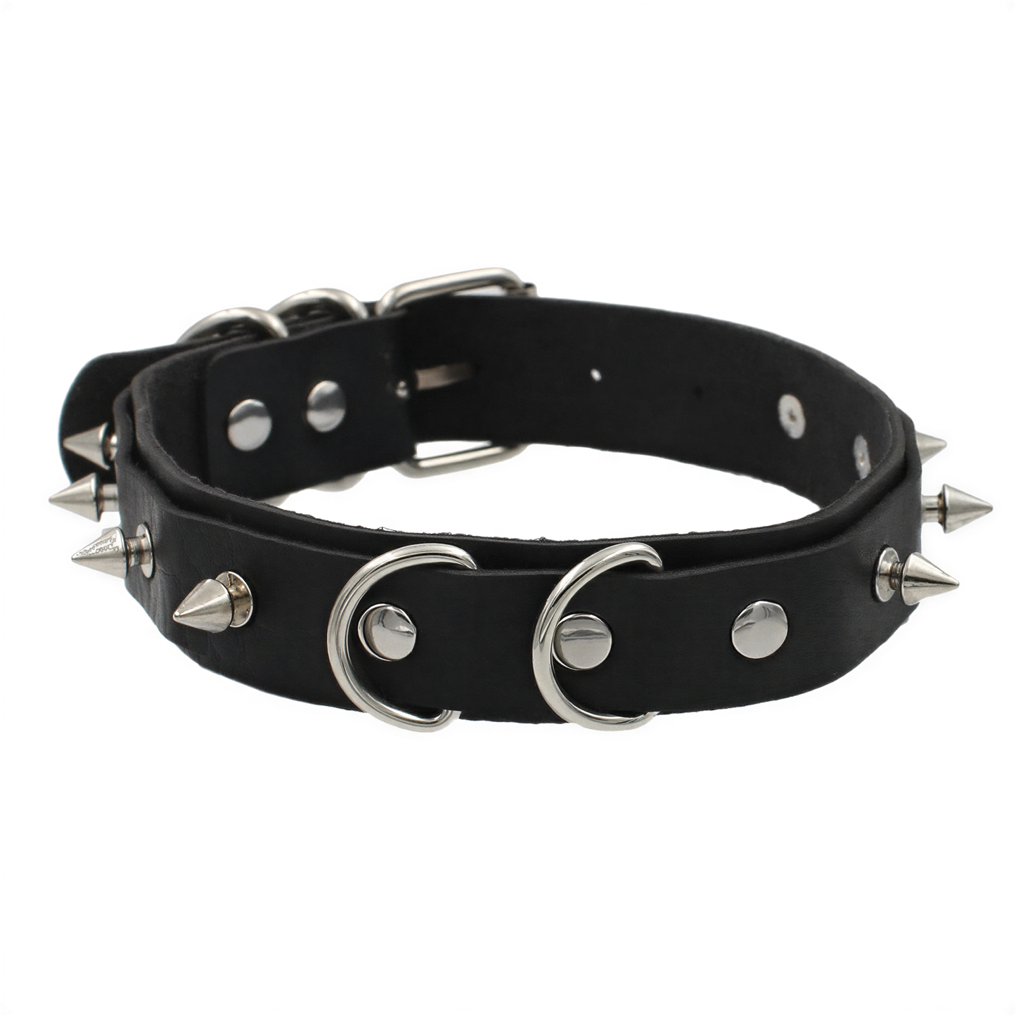 lifestyle shot of Punk Heart Lock Choker, retrofuture