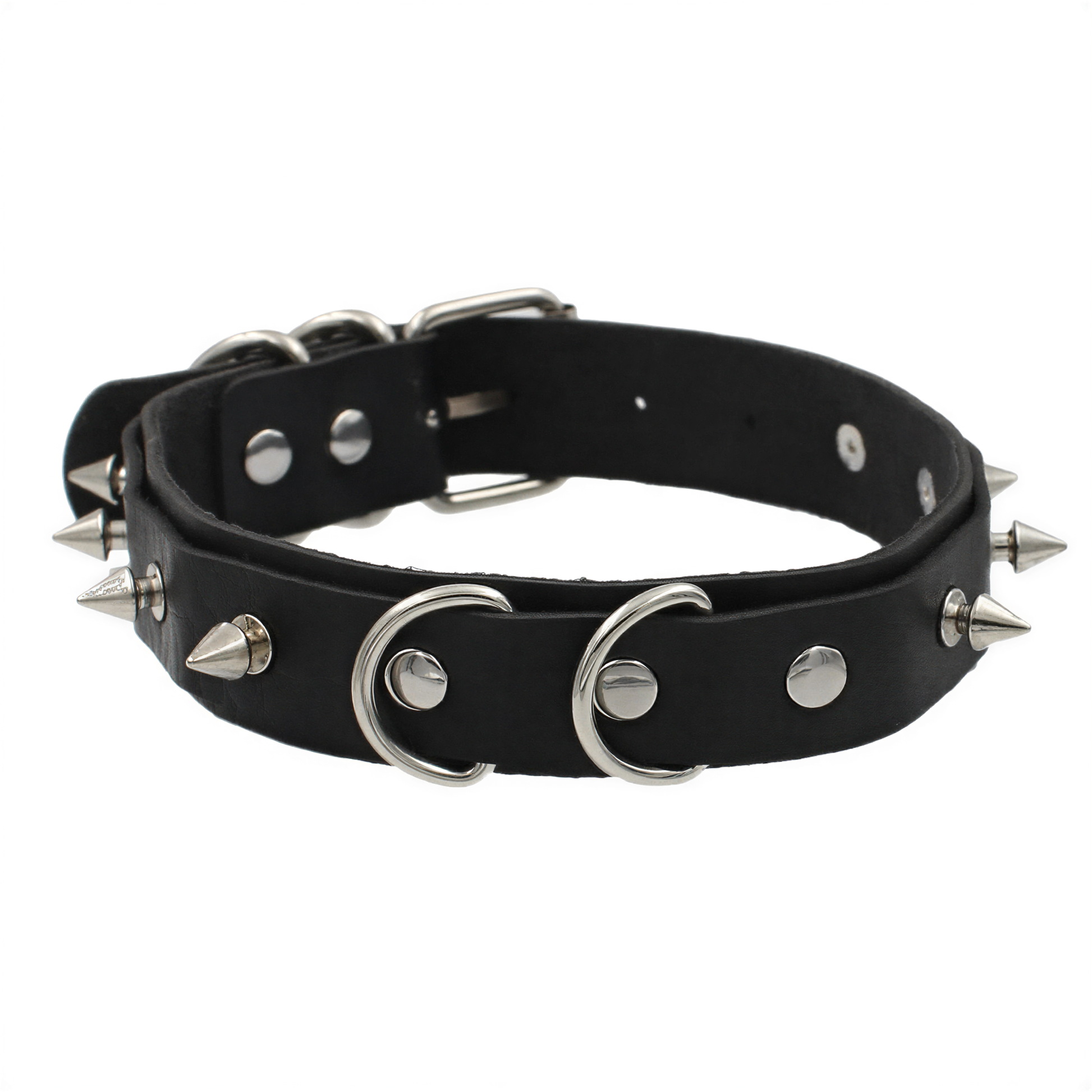 lifestyle shot of Punk Heart Lock Choker, retrofuture