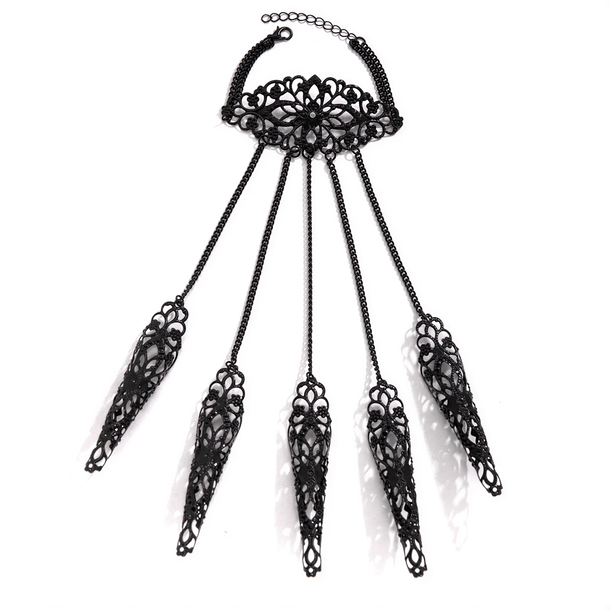 styling shot of Chain Link Claw Bracelet, festival fashion