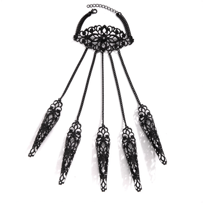 styling shot of Chain Link Claw Bracelet, festival fashion