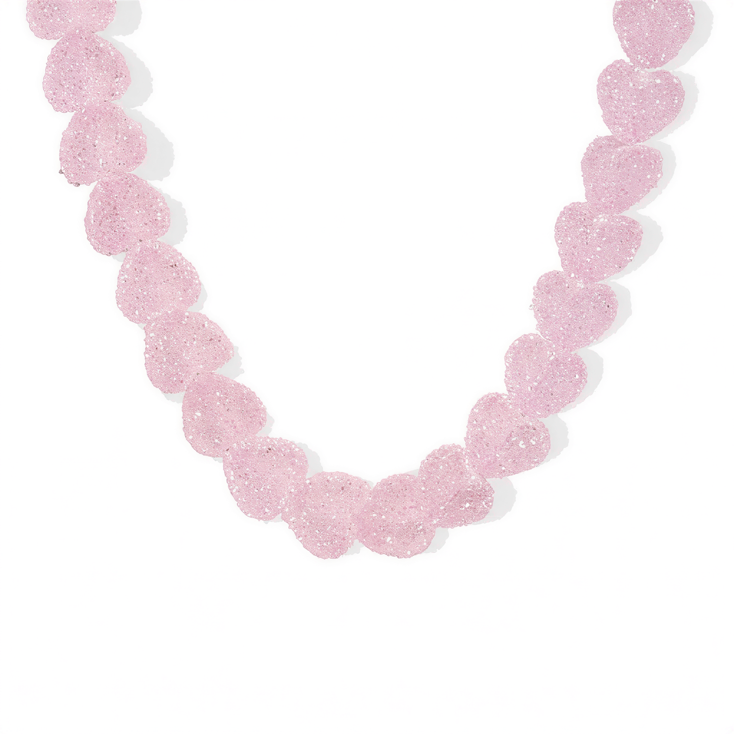 Candy Heart Resin Necklace in Pink — retrofuture