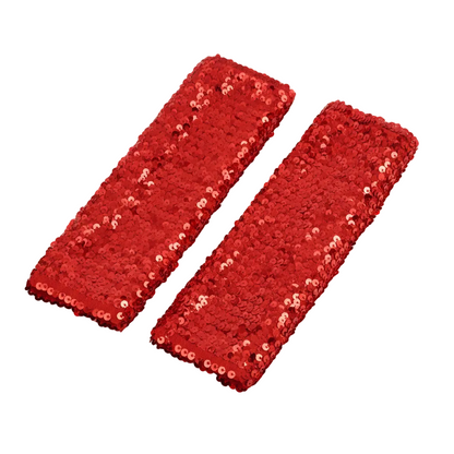 Glitter Sequin Gloves in Red — retrofuture