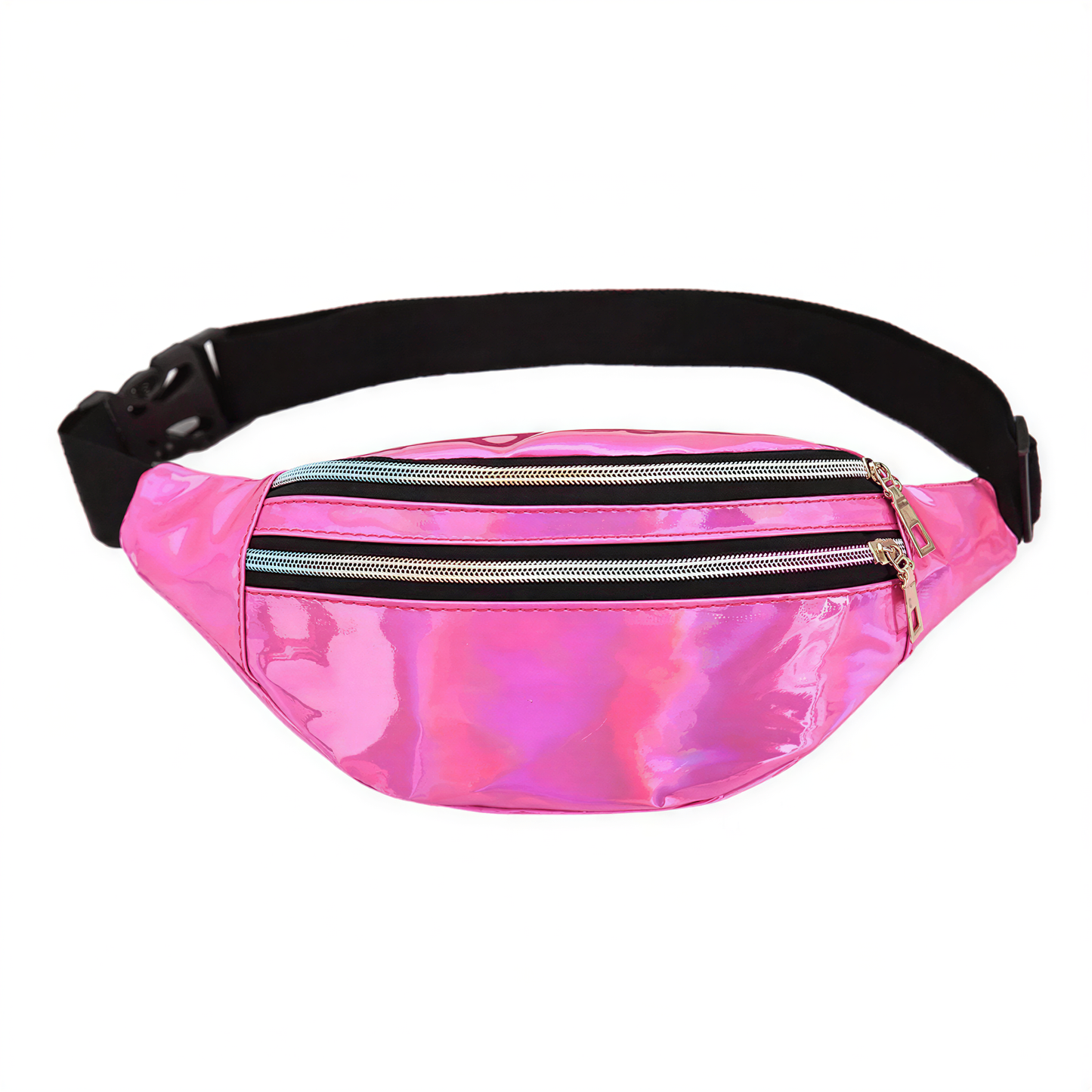 Holographic Fanny Pack in Rose Red — alt