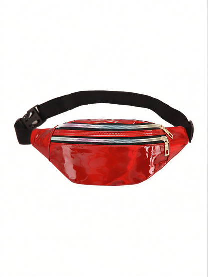 Holographic Fanny Pack in Red — cyberpunk