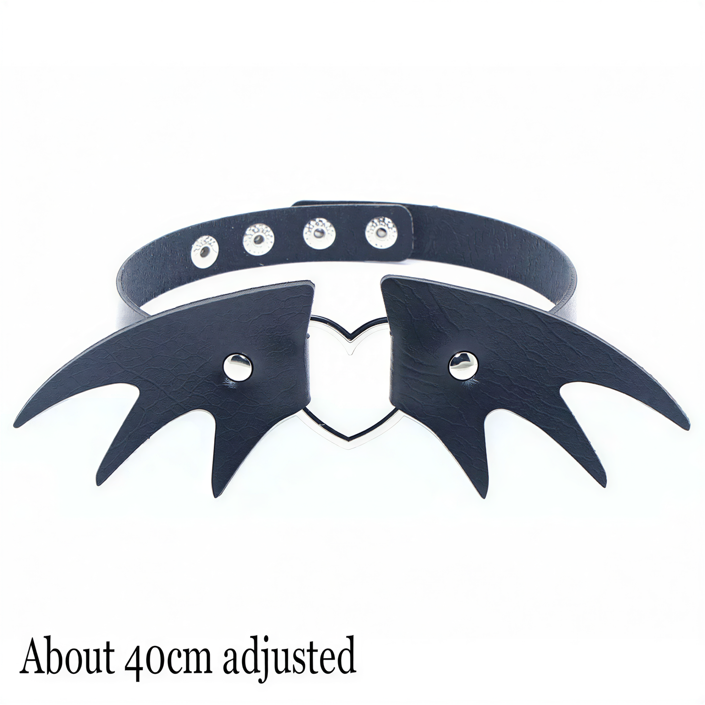 Punk Heart Lock Choker in Heart Wing — cyberpunk