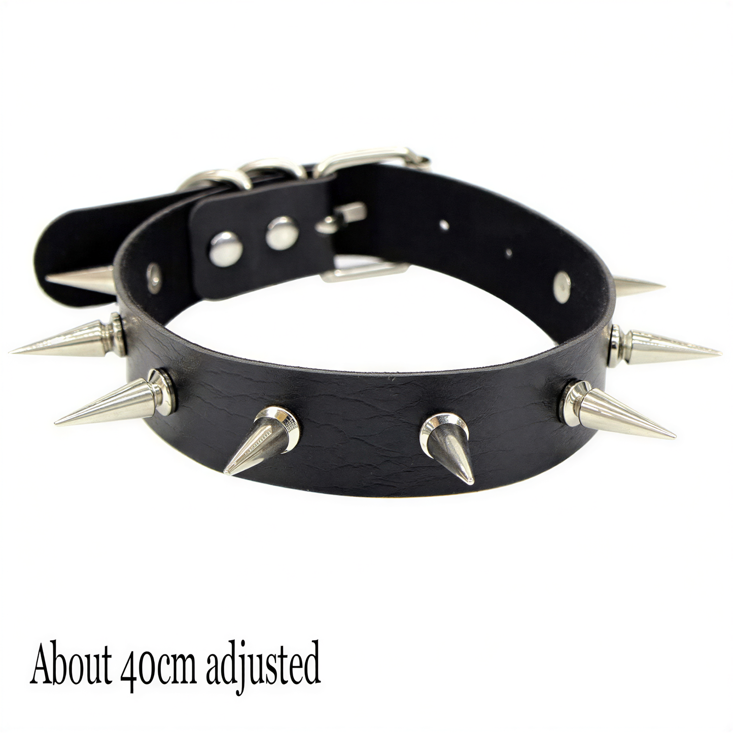 Punk Heart Lock Choker in Long Rivet — alt