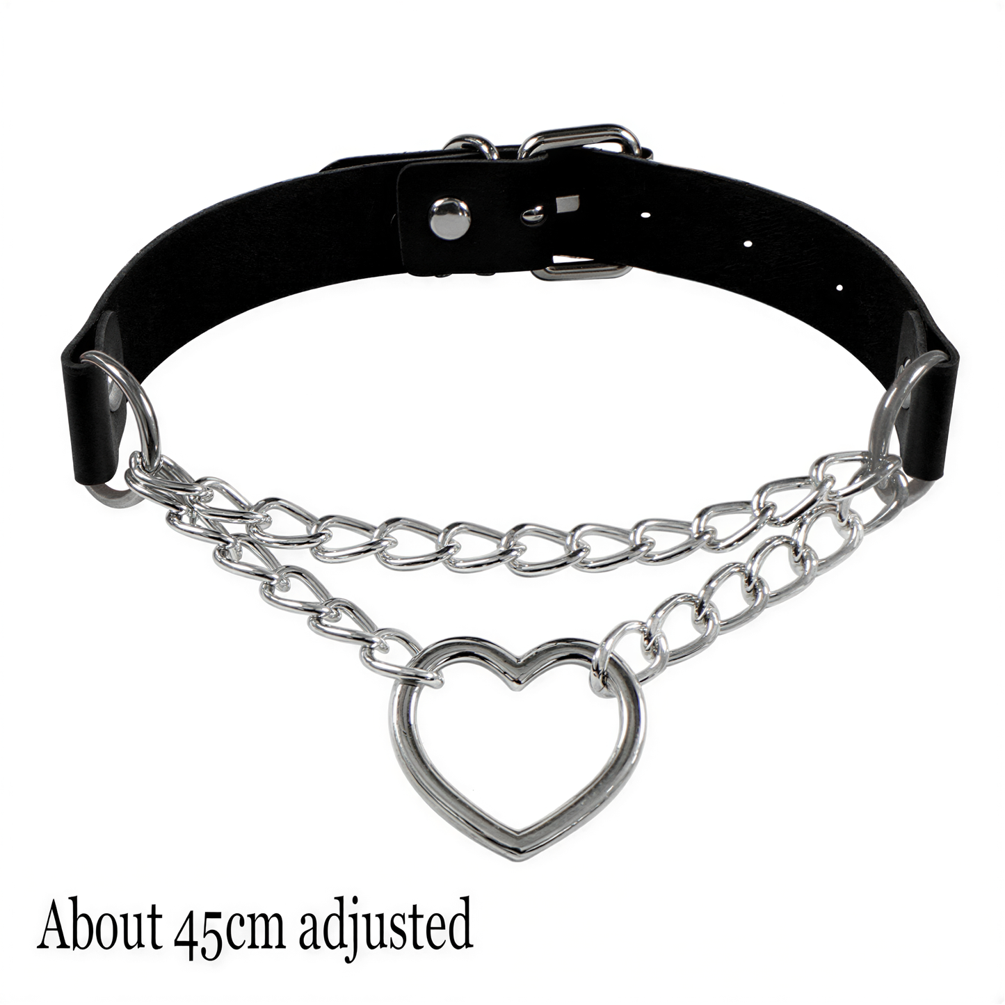 Punk Heart Lock Choker in Chain Heart — retrofuture