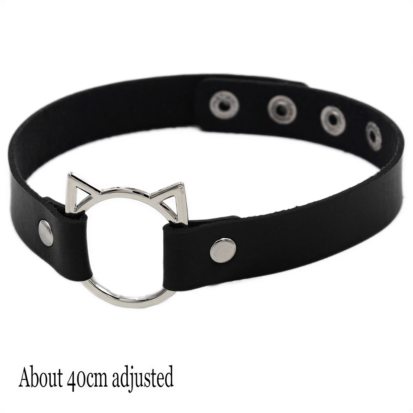 Punk Heart Lock Choker in Cat — alt