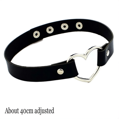 Punk Heart Lock Choker in Heart — alt