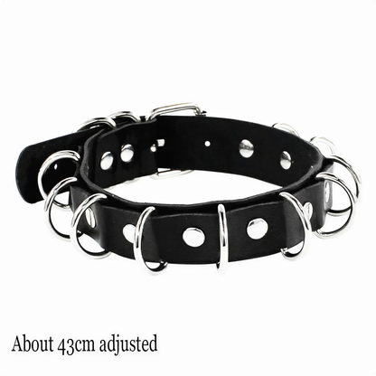 Punk Heart Lock Choker in Circle Dots — retrofuture