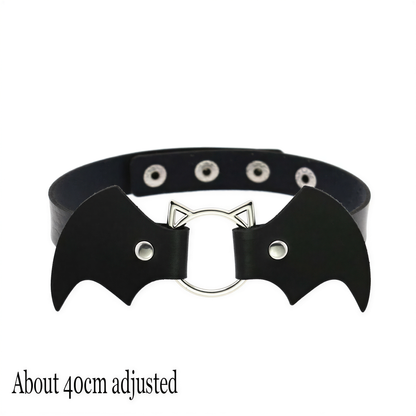 Punk Heart Lock Choker in Cat Bat — cyberpunk