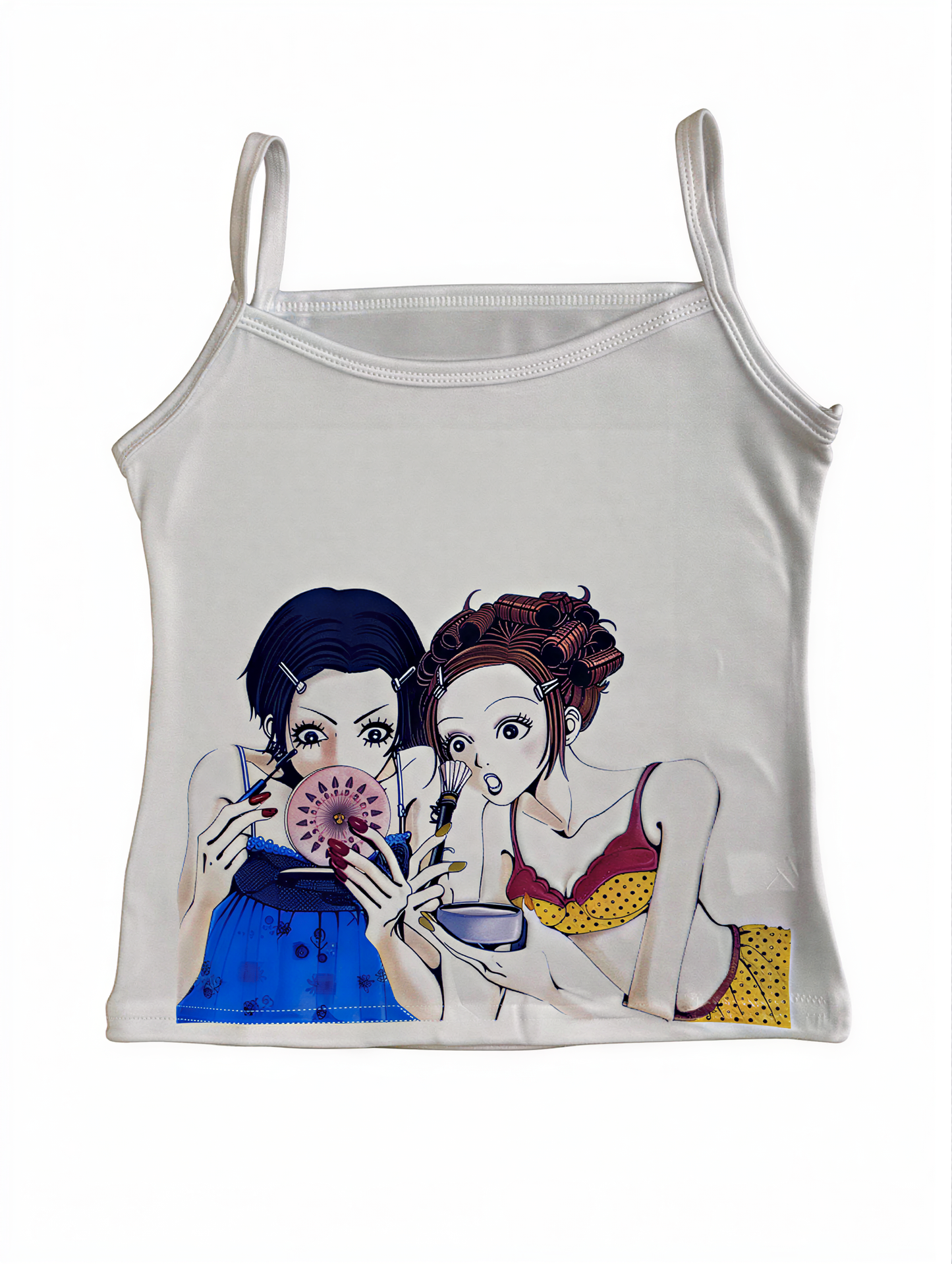 close-up of Punk Letter Sling Top, festival fashion