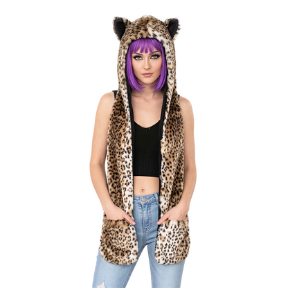 3-in-1 Faux Fur Animal Hood — cyberpunk from Technodystopop