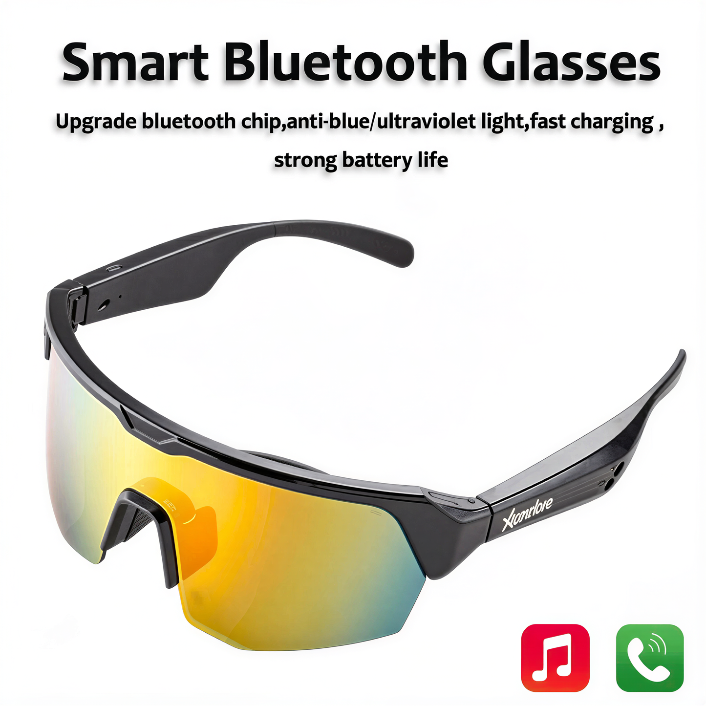 lifestyle shot of Bluetooth Audio Smart Glasses, alt