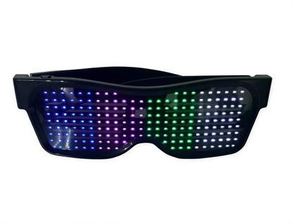 Scrolling LED Display Glasses in 4 color Light — cyberpunk
