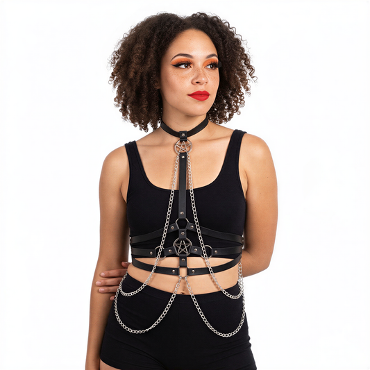 Festival Body Chain Harness — retrofuture from Technodystopop