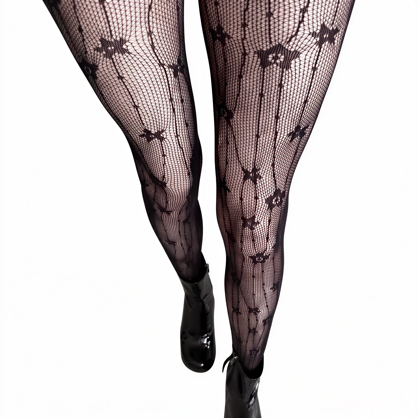 Gothic Tattoo Fishnet Tights in 4 — alt