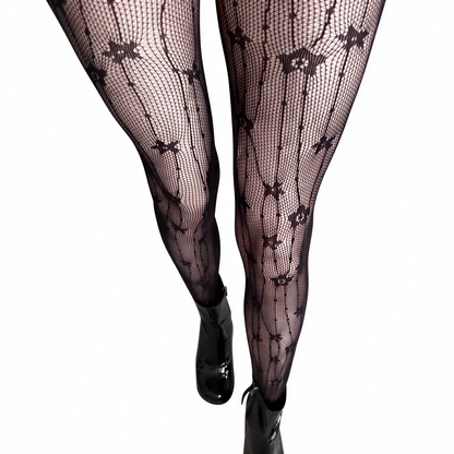 Gothic Tattoo Fishnet Tights in 4 — alt