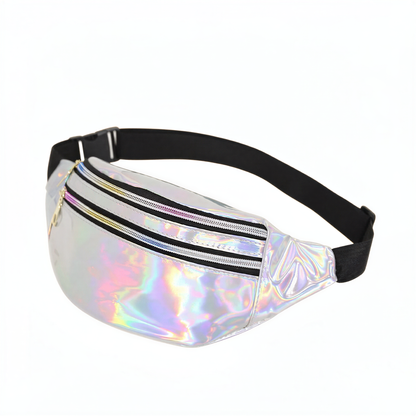 Holographic Fanny Pack in Silver — alt