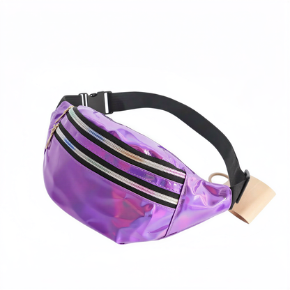 Holographic Fanny Pack in Purple — retrofuture