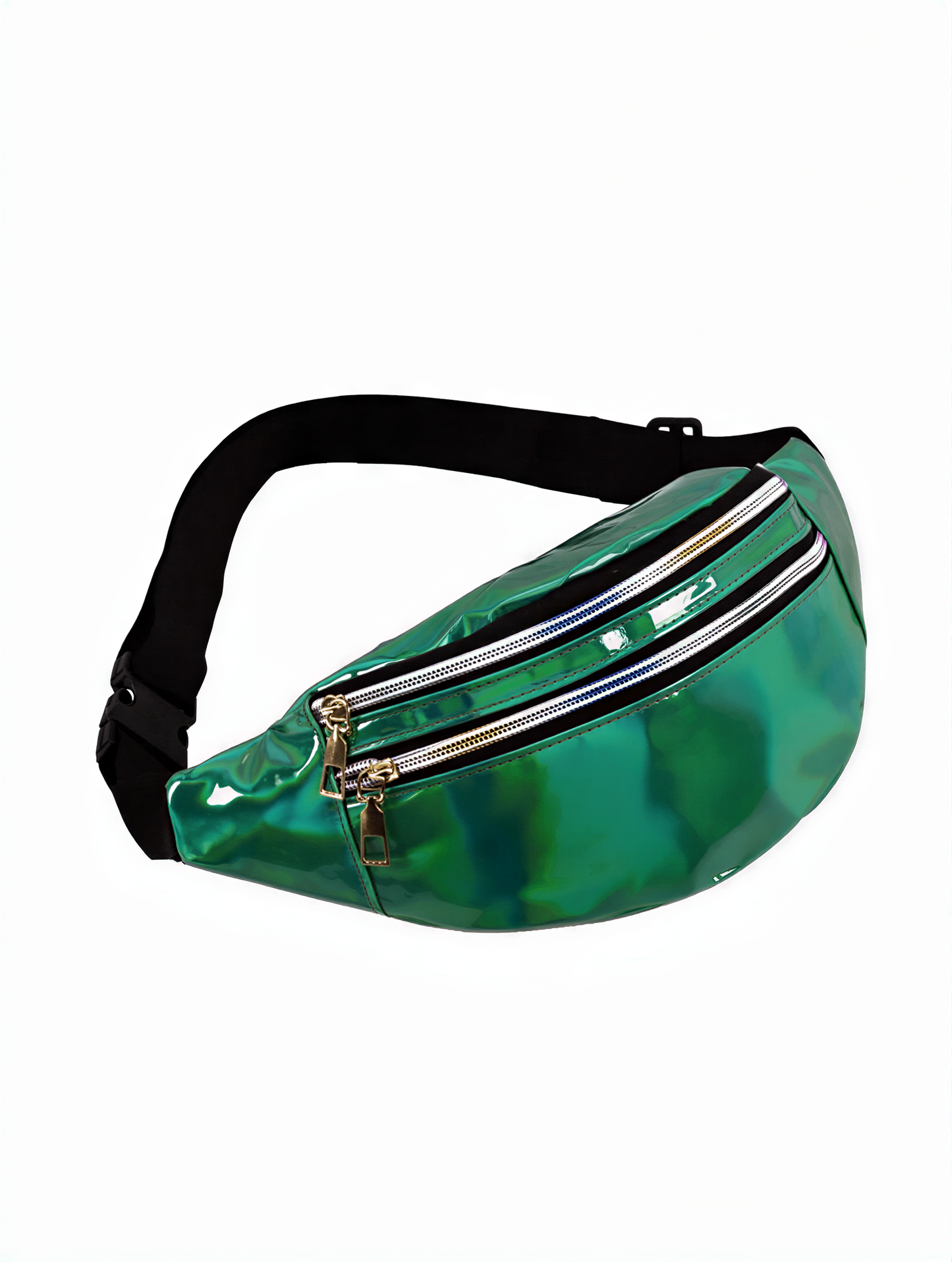 Holographic Fanny Pack in Green — alt