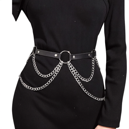 Belly Waist Chain Harness in a — cyberpunk