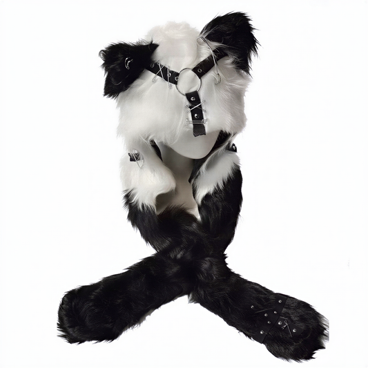 Alt 3-in-1 Fluffy Goth Hood