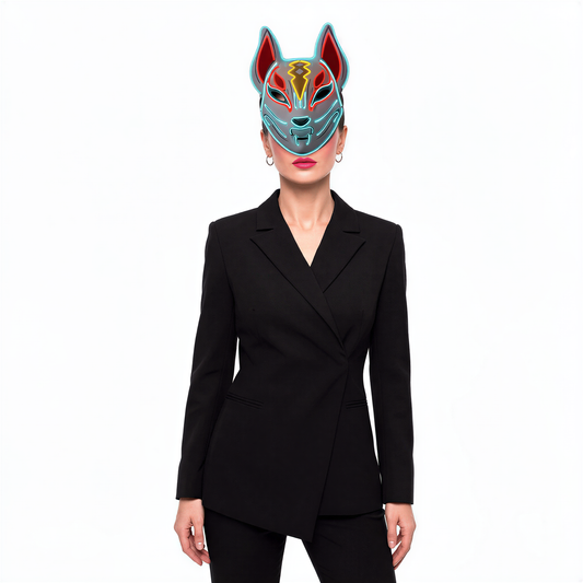 Glowing Anime Fox Mask — alt from Technodystopop