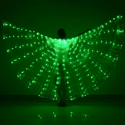 LED Butterfly Wing Cloak in Green — alt