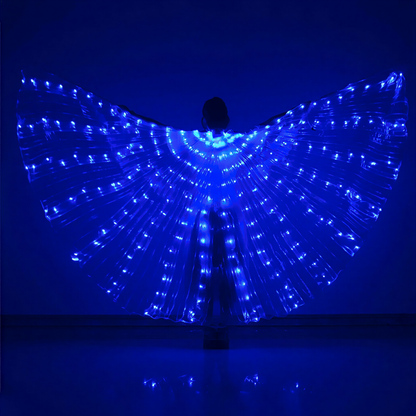 LED Butterfly Wing Cloak in Blue — alt
