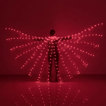 LED Butterfly Wing Cloak in Red — alt
