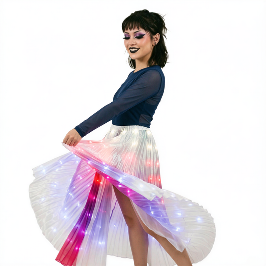 LED Light-Up Skirt — alt from Technodystopop